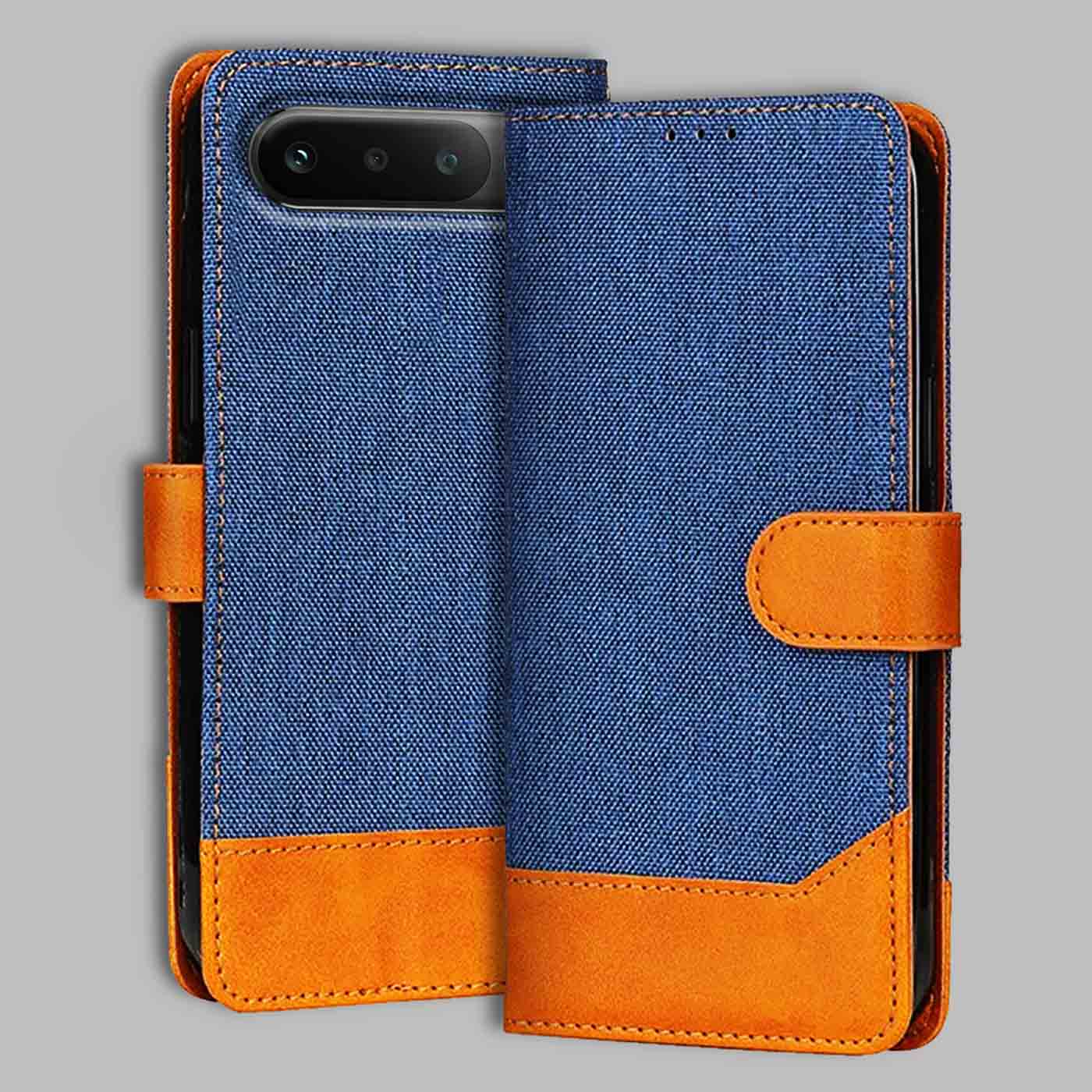 Realme 16 5G flip cover in Blue — front view by Accesorios