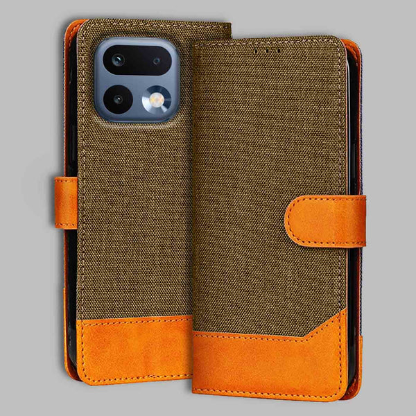 Realme 16 Pro 5G Flip Cover — Denim, Walnut Brown after a year of daily use