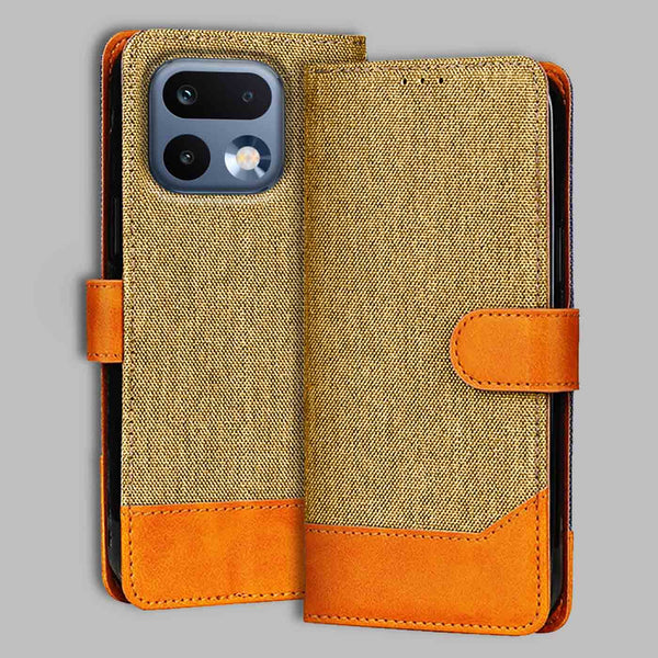 Realme 16 Pro 5G Flip Cover — Denim, Camel Beige after a year of daily use