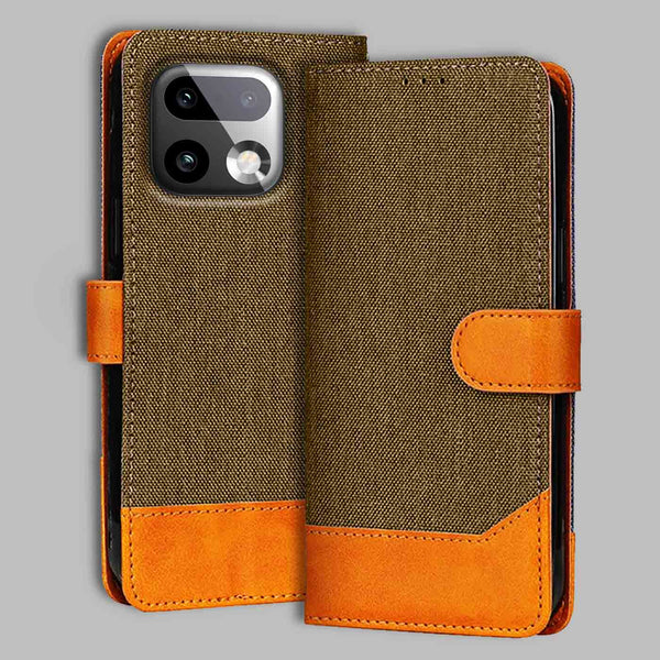 Realme 16 Pro Plus 5G Flip Cover — Denim, Walnut Brown after a year of daily use