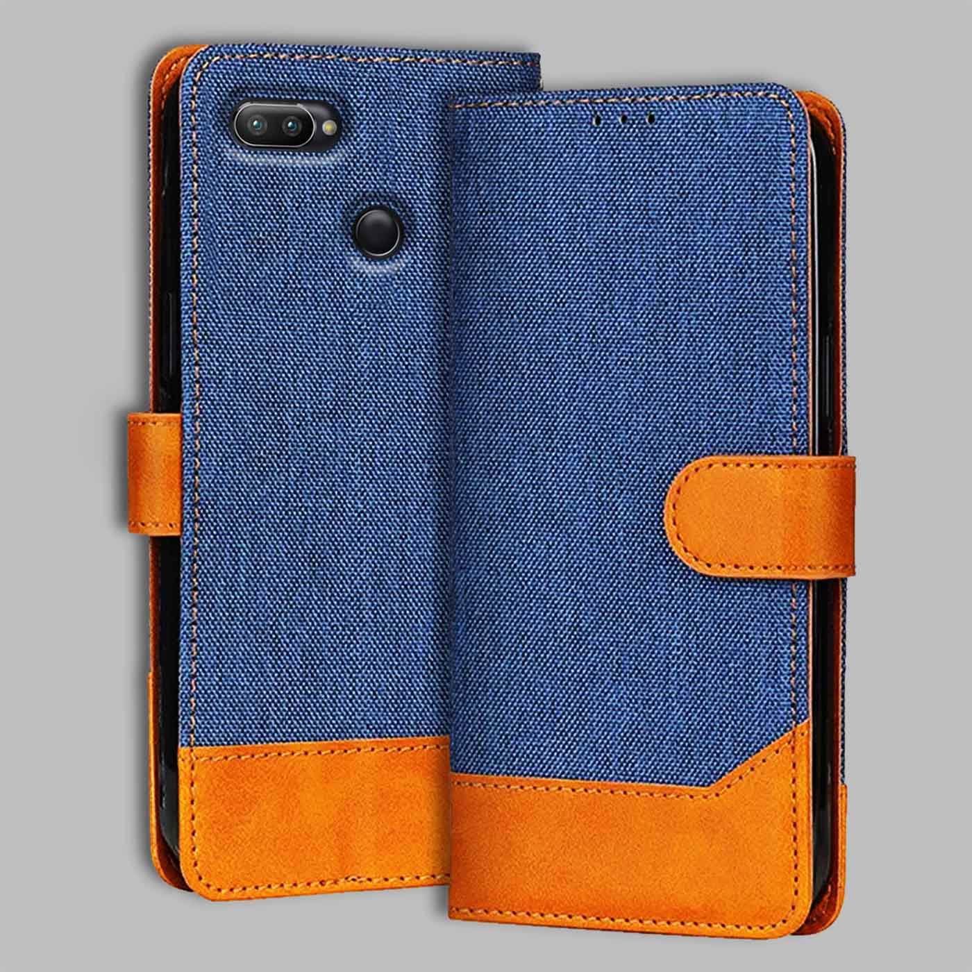 Accesorios Realme 2 Pro denim flip cover – Blue – Image 1 #color_