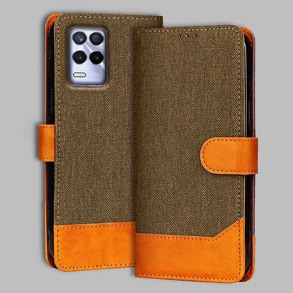 Realme 8S 5G Flip Cover — Denim, Walnut Brown after a year of daily use