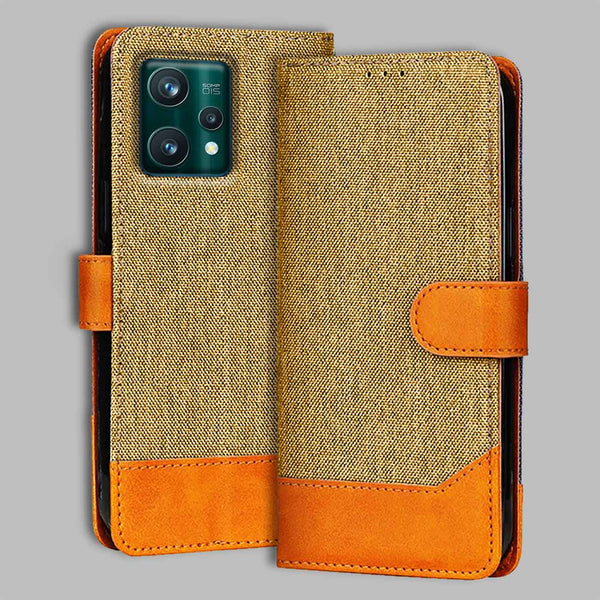 Realme 9 Pro Plus Flip Cover — Denim, Camel Beige after a year of daily use
