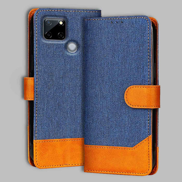 Realme C12 Flip Cover — Denim, Midnight Blue after a year of daily use