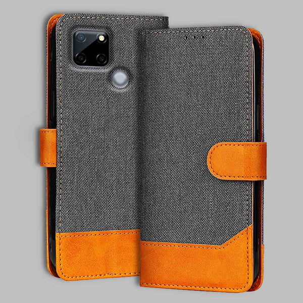 Realme C12 Flip Cover — Denim, Graphite Grey after a year of daily use