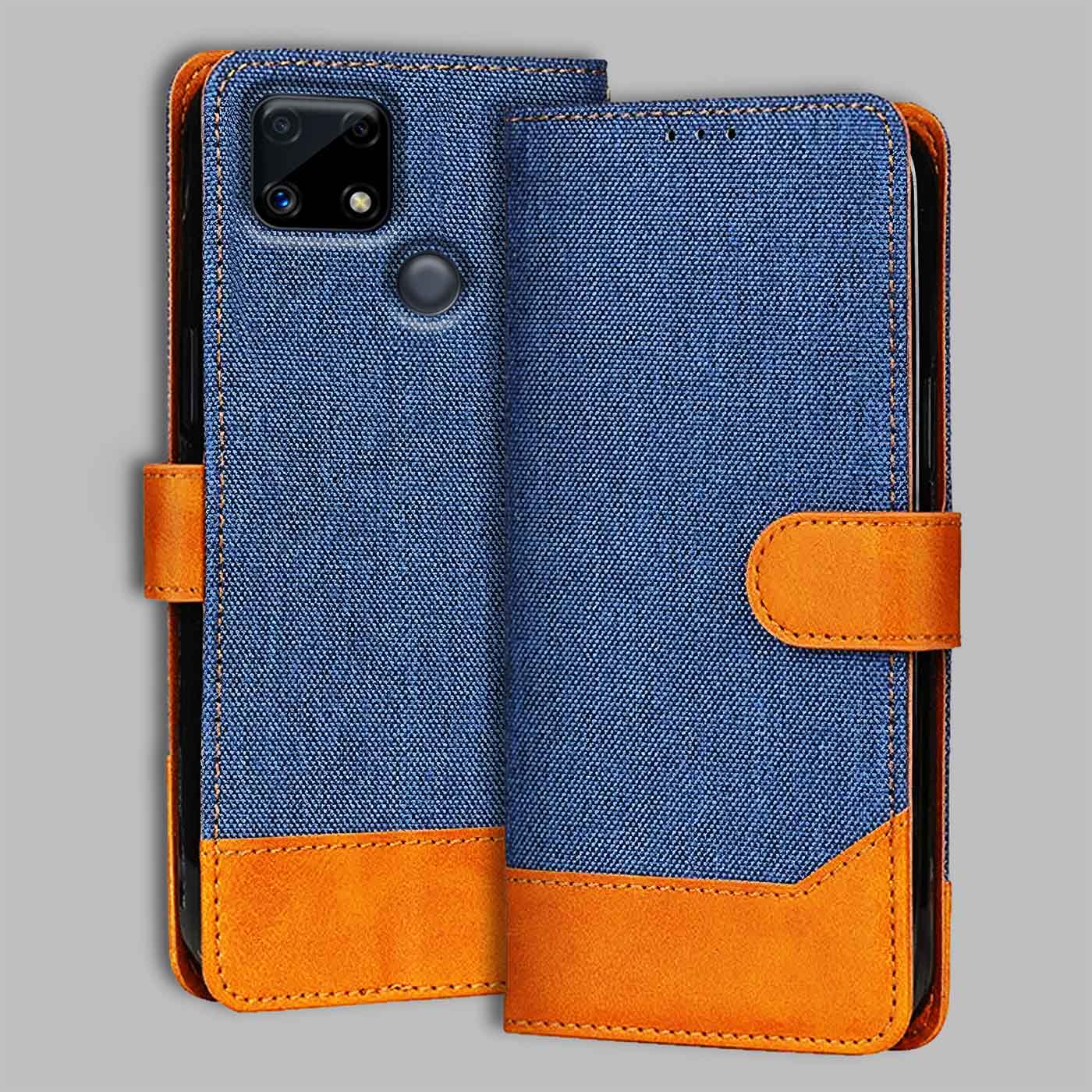 Accesorios Realme C25 denim flip cover – Blue – Image 1 #color_