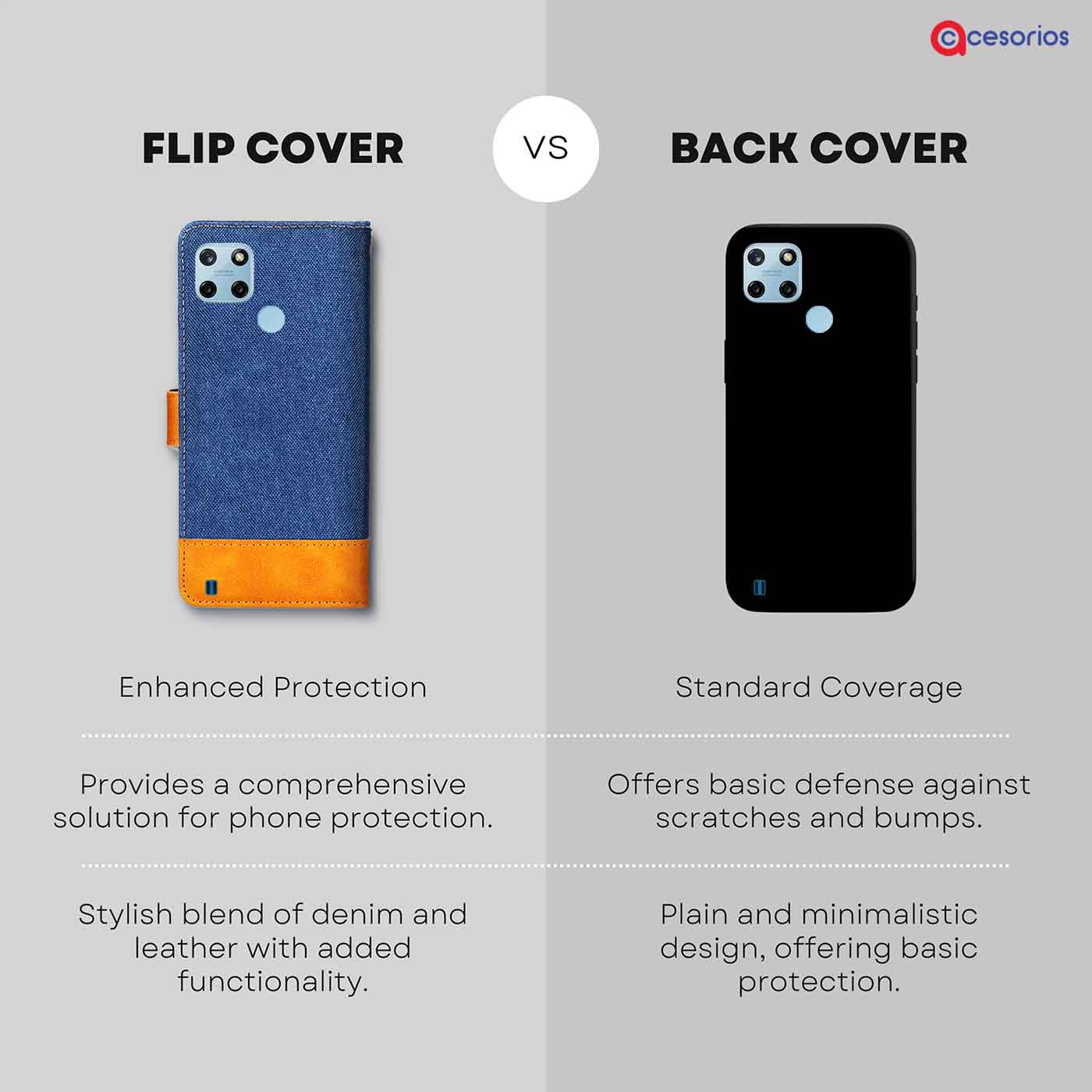 Accesorios Realme C25Y denim flip cover – Blue – Image 8 #color_