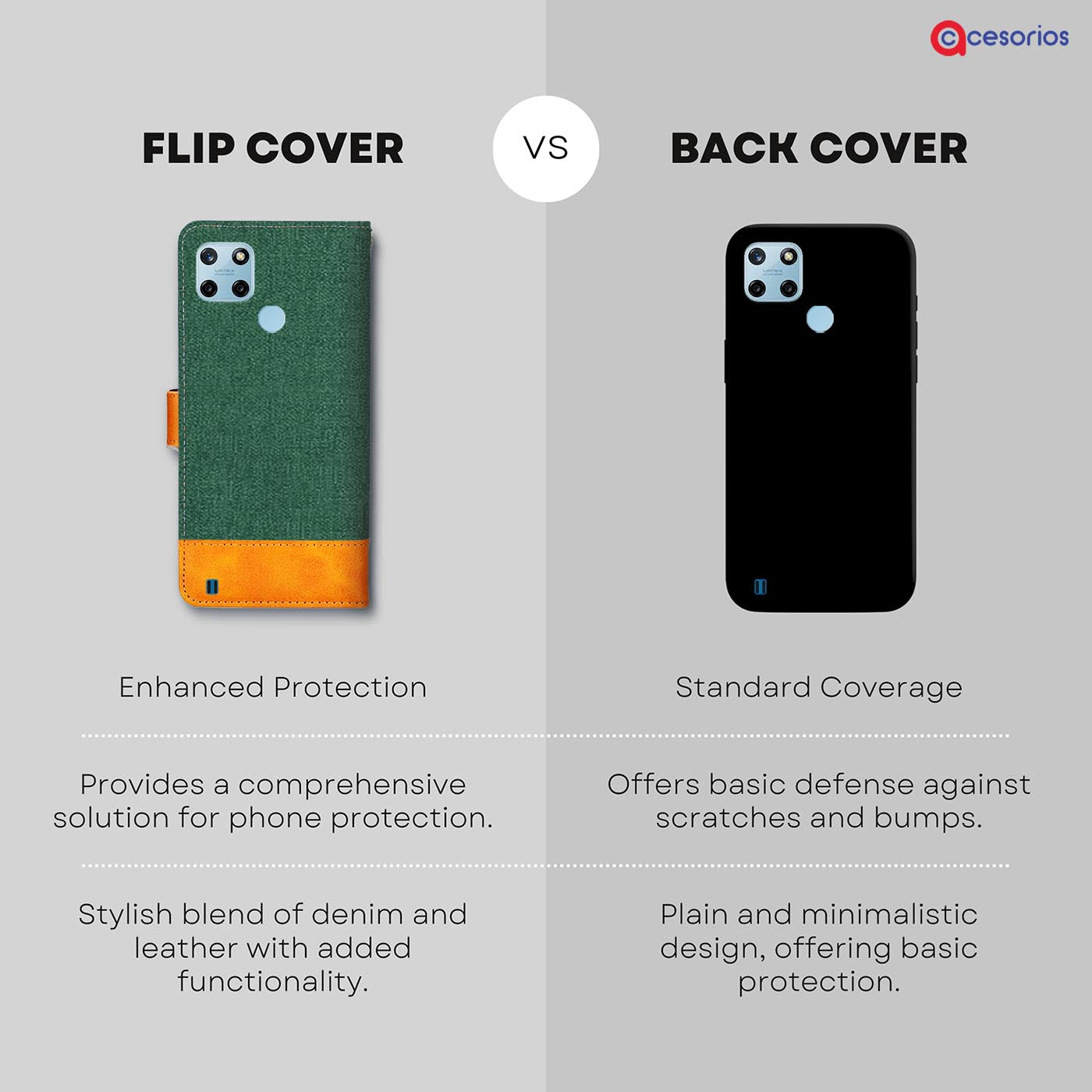 Accesorios Realme C25Y denim flip cover – Green – Image 8 #color_g