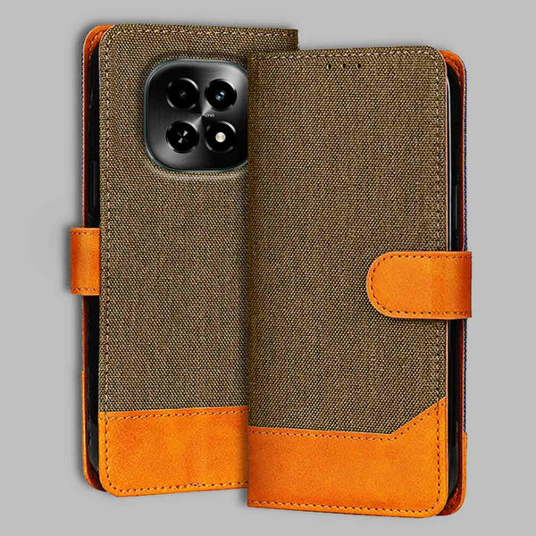 Realme C63 5G Flip Cover — Denim, Walnut Brown after a year of daily use