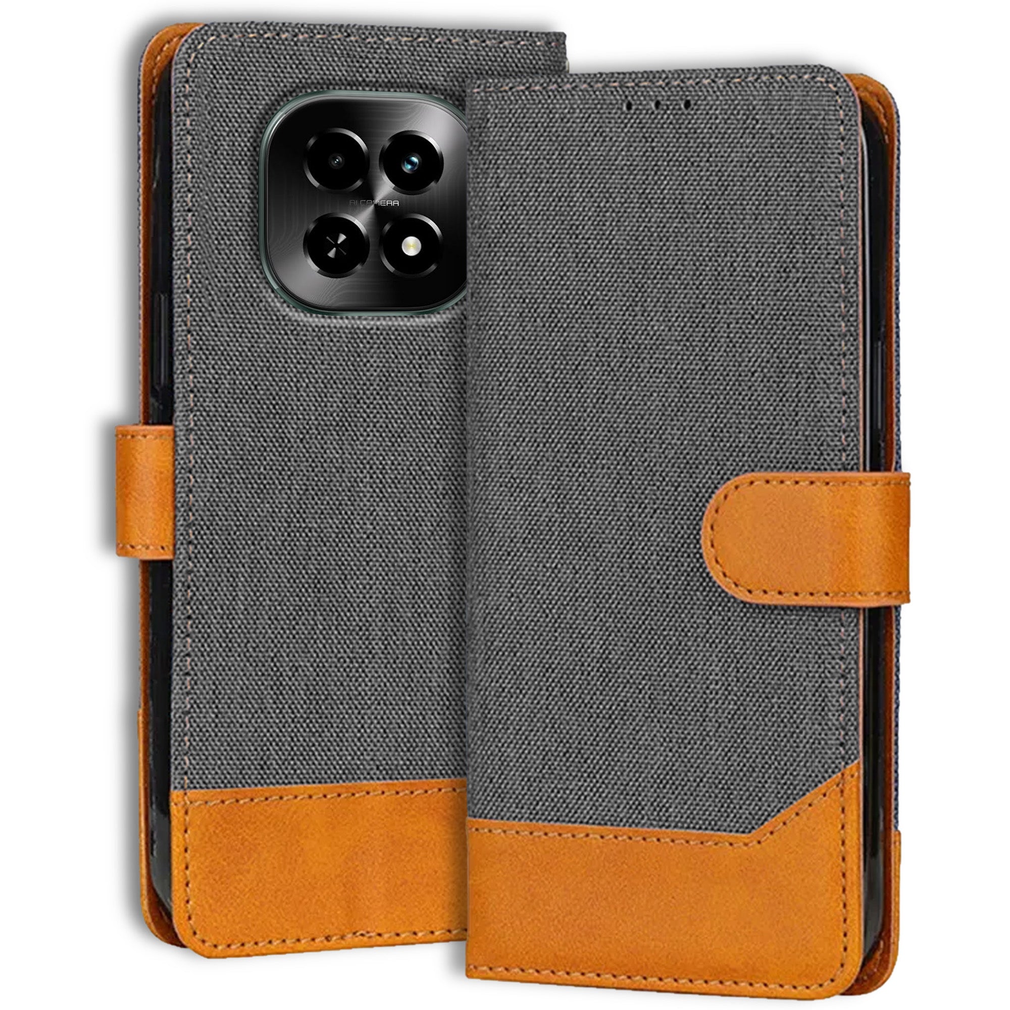 Accesorios Realme C63 5G denim flip cover – Grey – Image 1 #color_grey