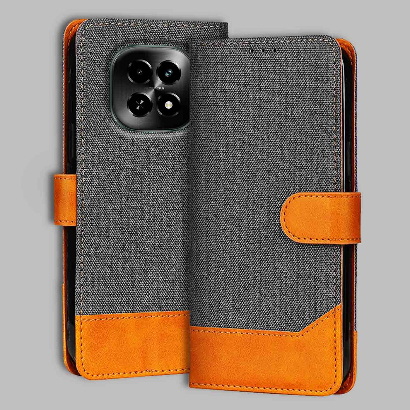 Accesorios Realme C63 5G denim flip cover – Grey – Image 1 #color_