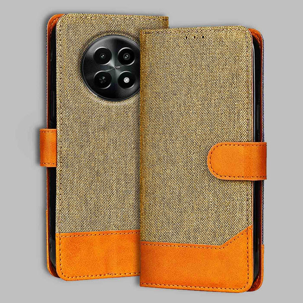 Realme C65 Flip Cover — Denim, Camel Beige after a year of daily use