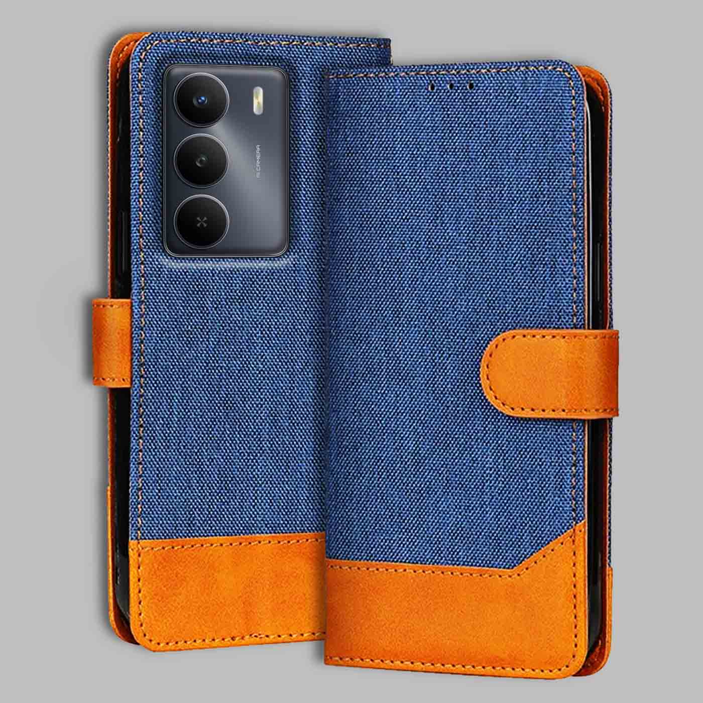 Accesorios Realme C73 5G denim flip cover – Blue – Image 1 #color_