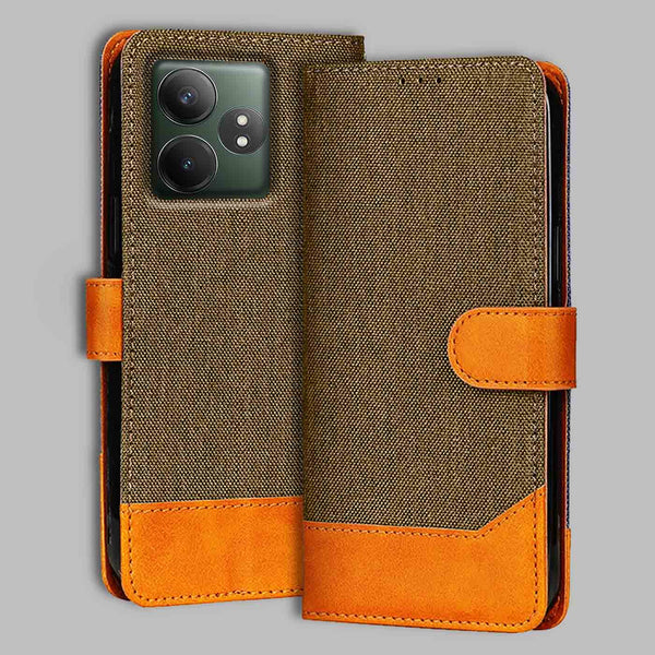 Realme GT 6T 5G Flip Cover — Denim, Walnut Brown after a year of daily use