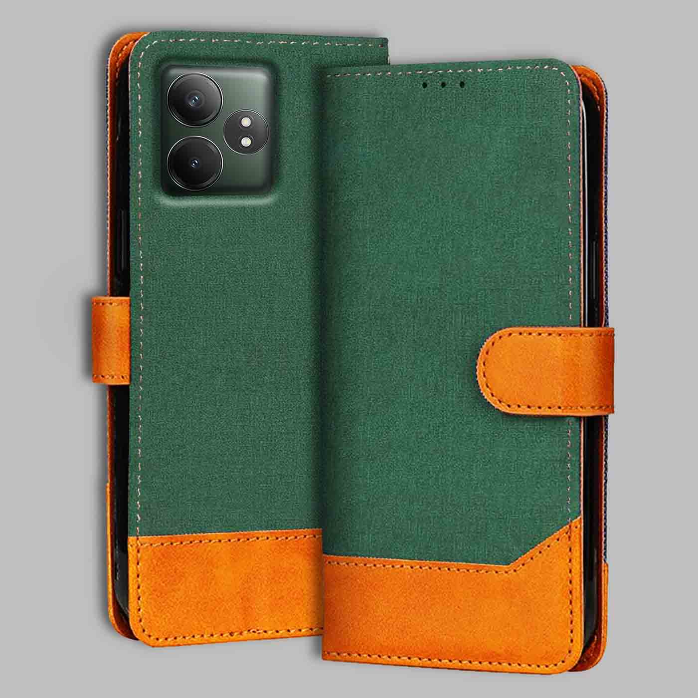 Accesorios Realme Gt 6T 5G denim flip cover – Green – Image 1 #color_g