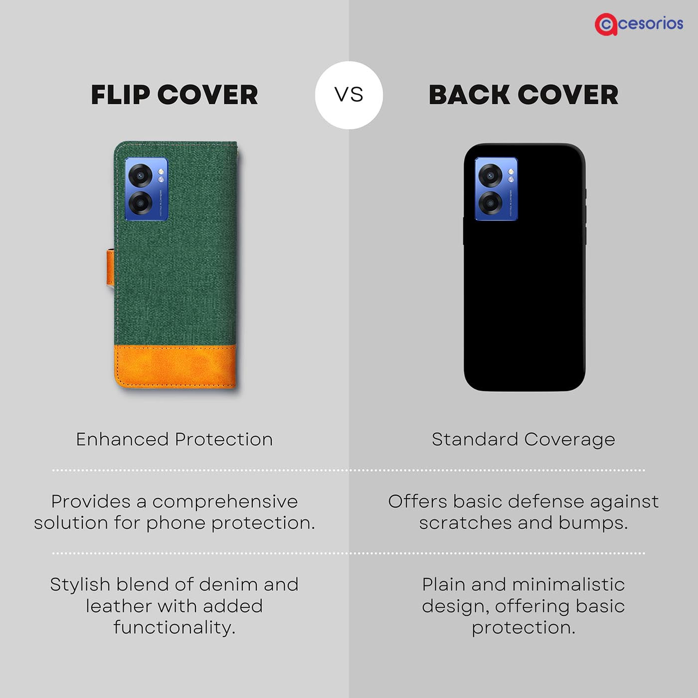 Accesorios Realme Narzo 50 5G denim flip cover – Green – Image 8 #color_g