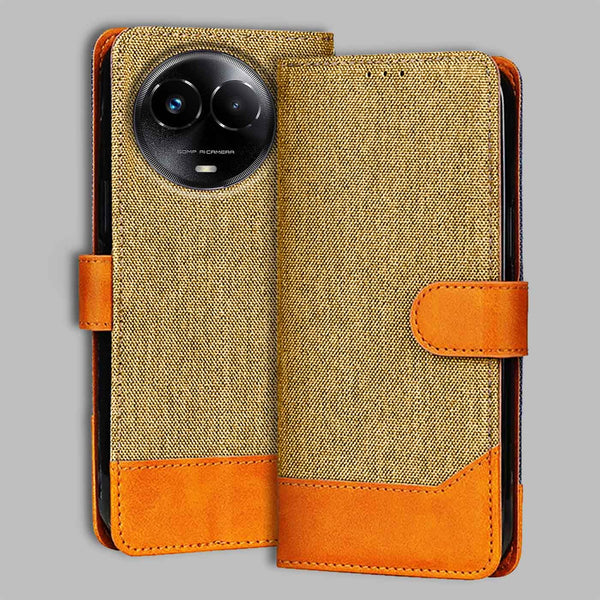 Realme Narzo 60X 5G Flip Cover — Denim, Camel Beige after a year of daily use