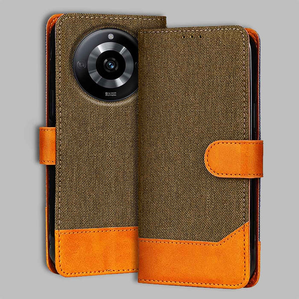 Realme Narzo 60 5G Flip Cover — Denim, Walnut Brown after a year of daily use