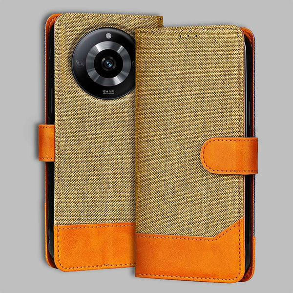 Realme Narzo 60 5G Flip Cover — Denim, Camel Beige after a year of daily use