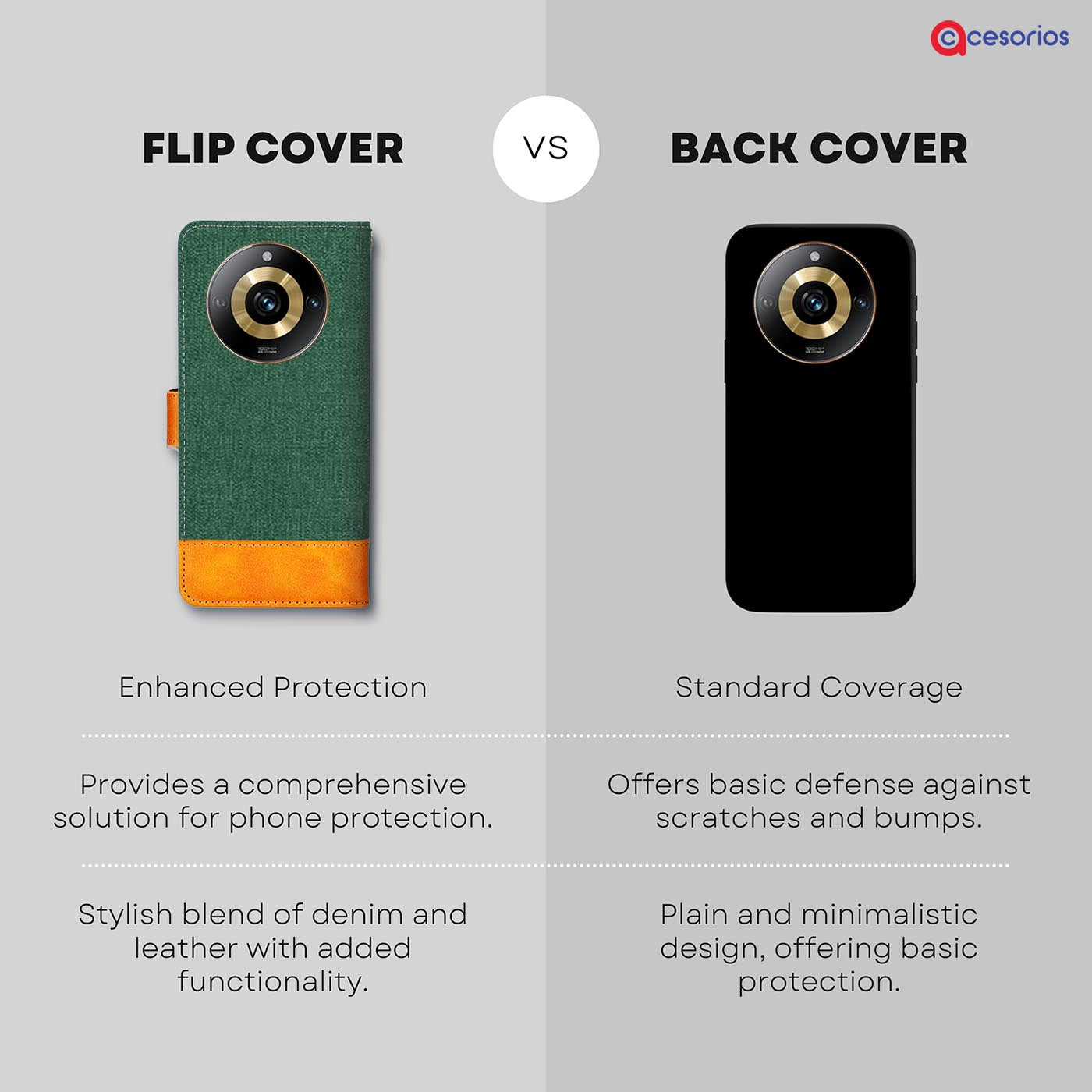 Accesorios Realme Narzo 60 Pro 5G denim flip cover – Green – Image 8 #color_g