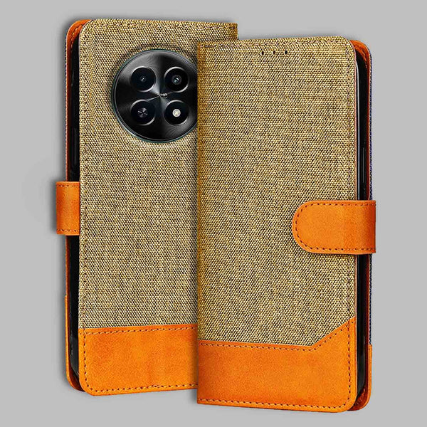 Realme Narzo 70X Flip Cover — Denim, Camel Beige after a year of daily use