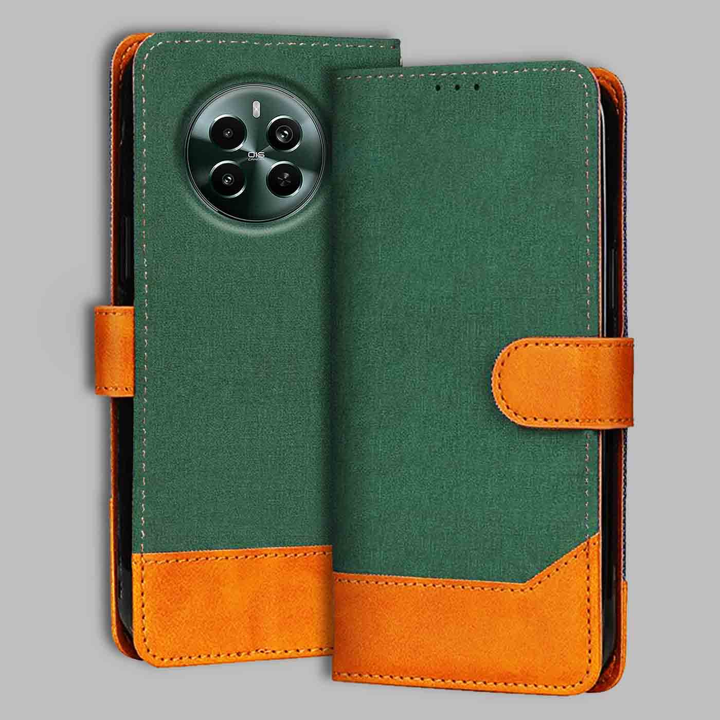 Accesorios Realme Narzo 70 Pro 5G denim flip cover – Green – Image 1 #color_g