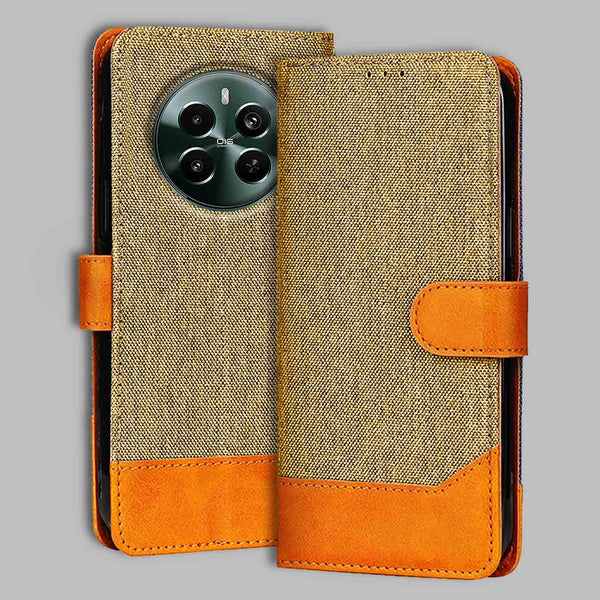 Realme Narzo 70 Pro 5G Flip Cover — Denim, Camel Beige after a year of daily use