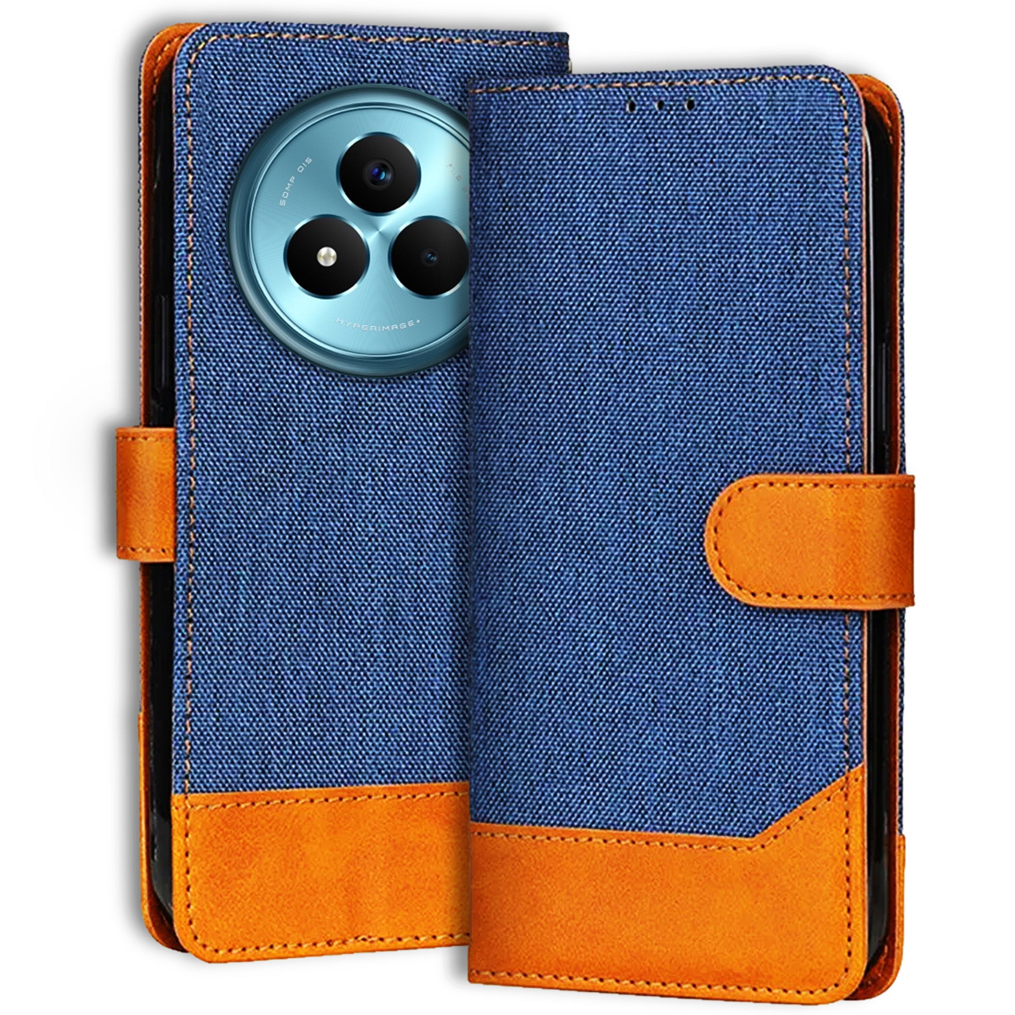 Accesorios Realme Narzo 80 Pro 5G denim flip cover – Blue – Image 1 #color_blue