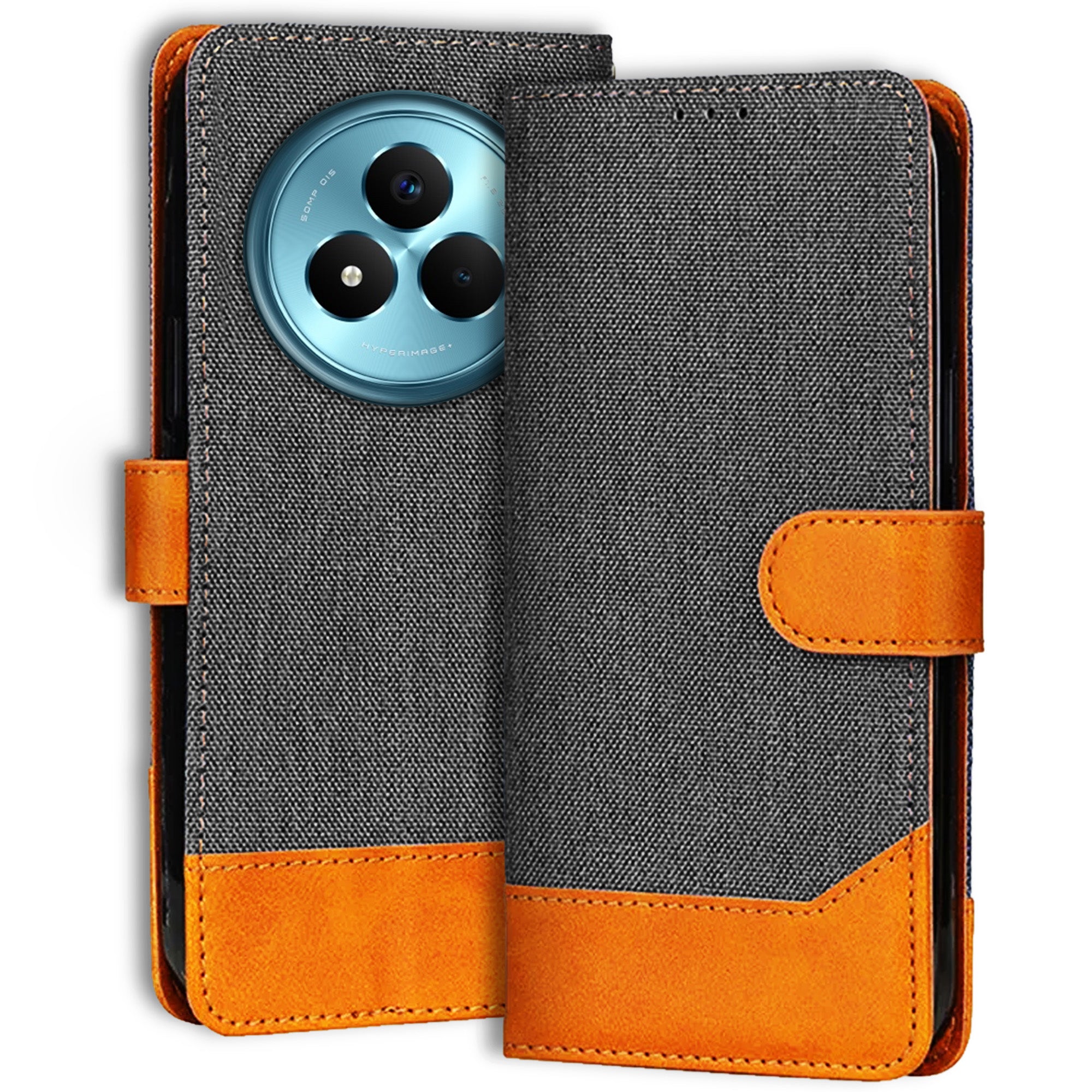 Accesorios Realme Narzo 80 Pro 5G denim flip cover – Grey – Image 1 #color_grey