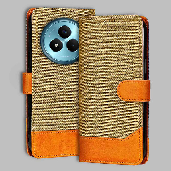 Realme Narzo 80 Pro 5G Flip Cover — Denim, Camel Beige after a year of daily use