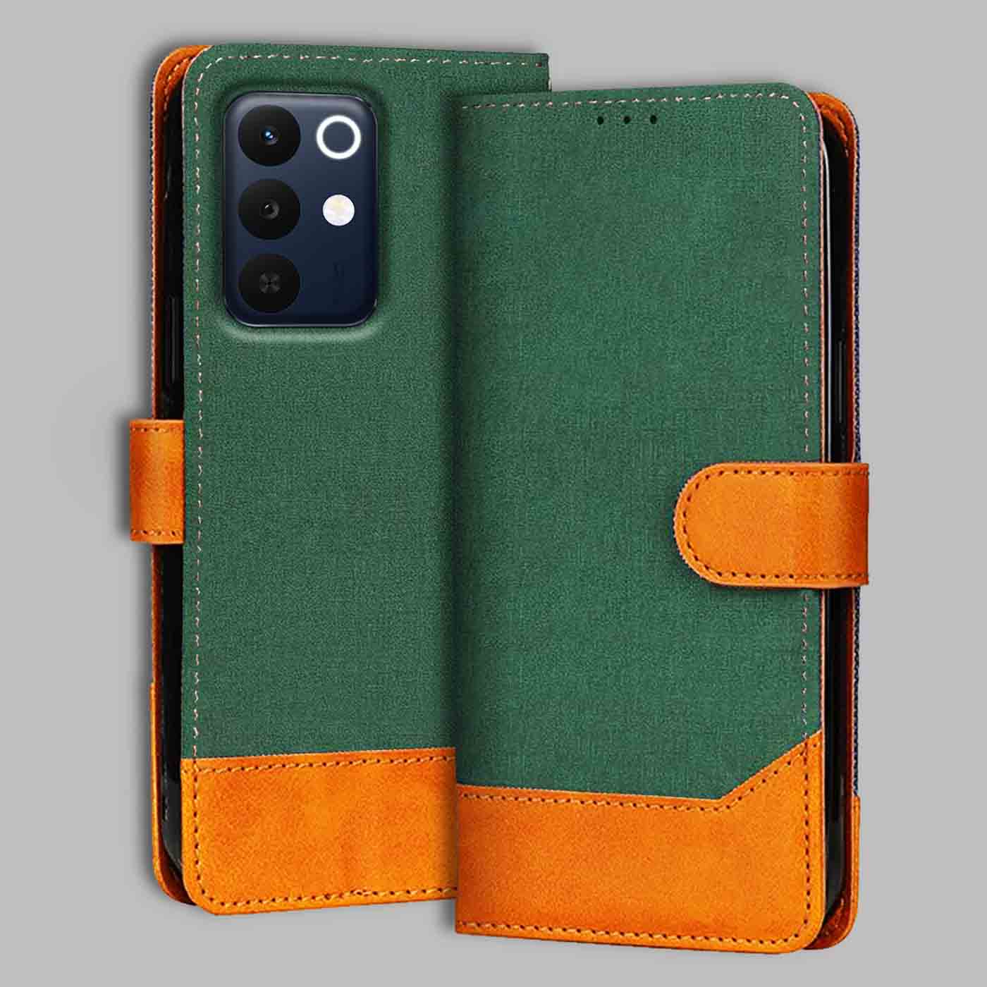 Accesorios Realme Narzo 90X 5G denim flip cover – Green – Image 1 #color_g
