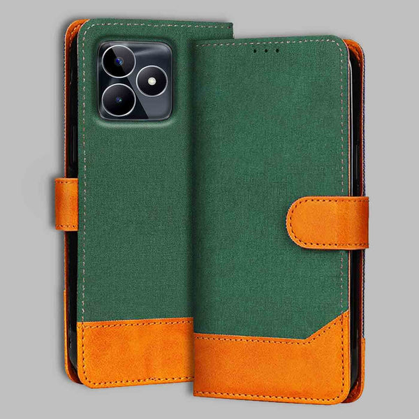 Realme Narzo N53 5G Flip Cover — Chambray, Forest Green after a year of daily use