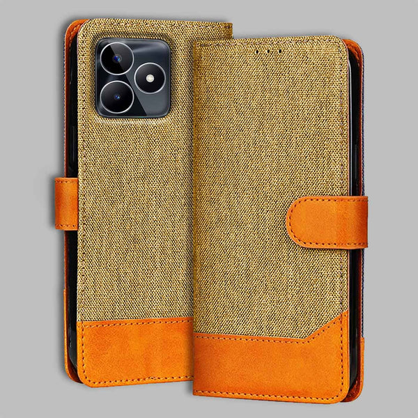 Realme Narzo N53 5G Flip Cover — Denim, Camel Beige after a year of daily use