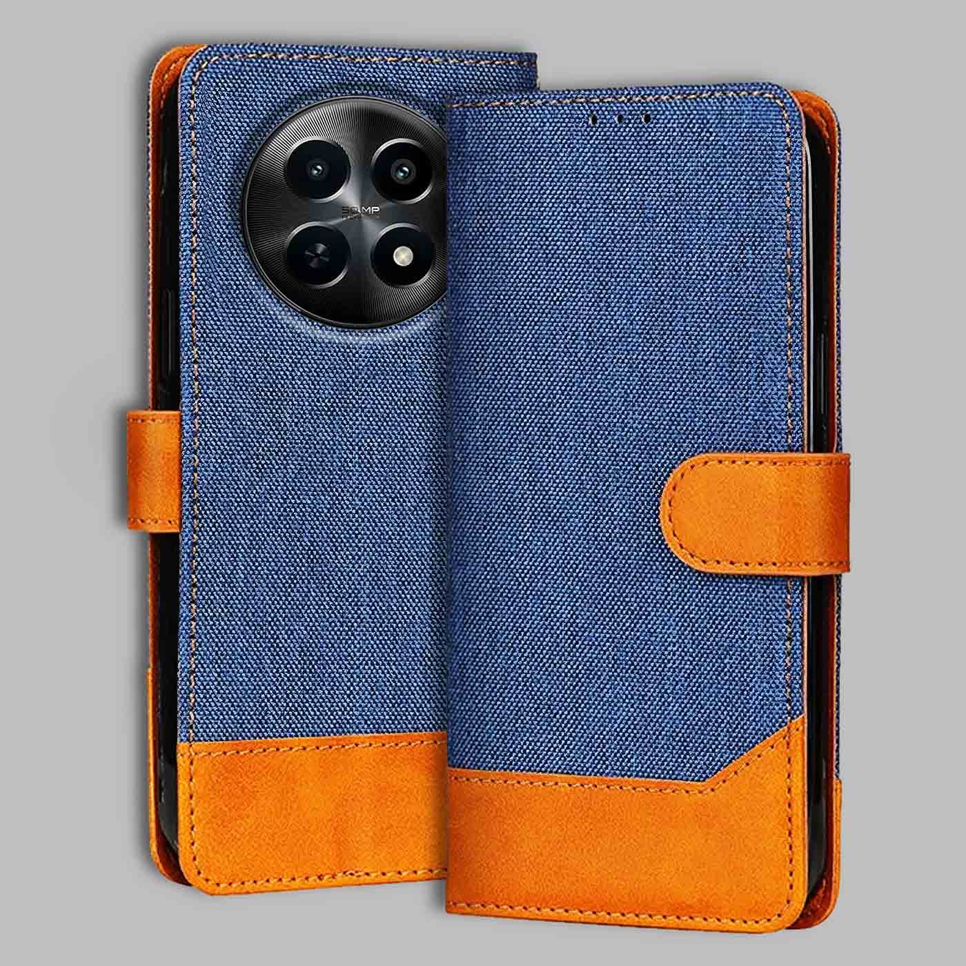 Accesorios Realme Narzo N65 5G denim flip cover – Blue – Image 1 #color_