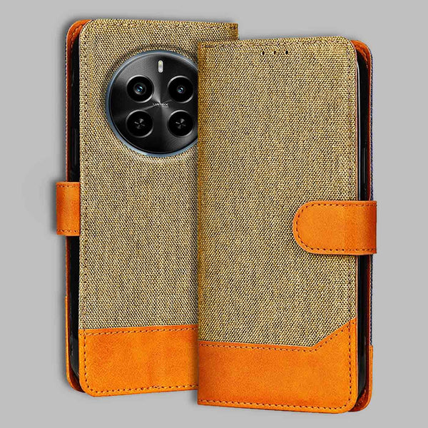 Realme P1 Pro 5G Flip Cover — Denim, Camel Beige after a year of daily use