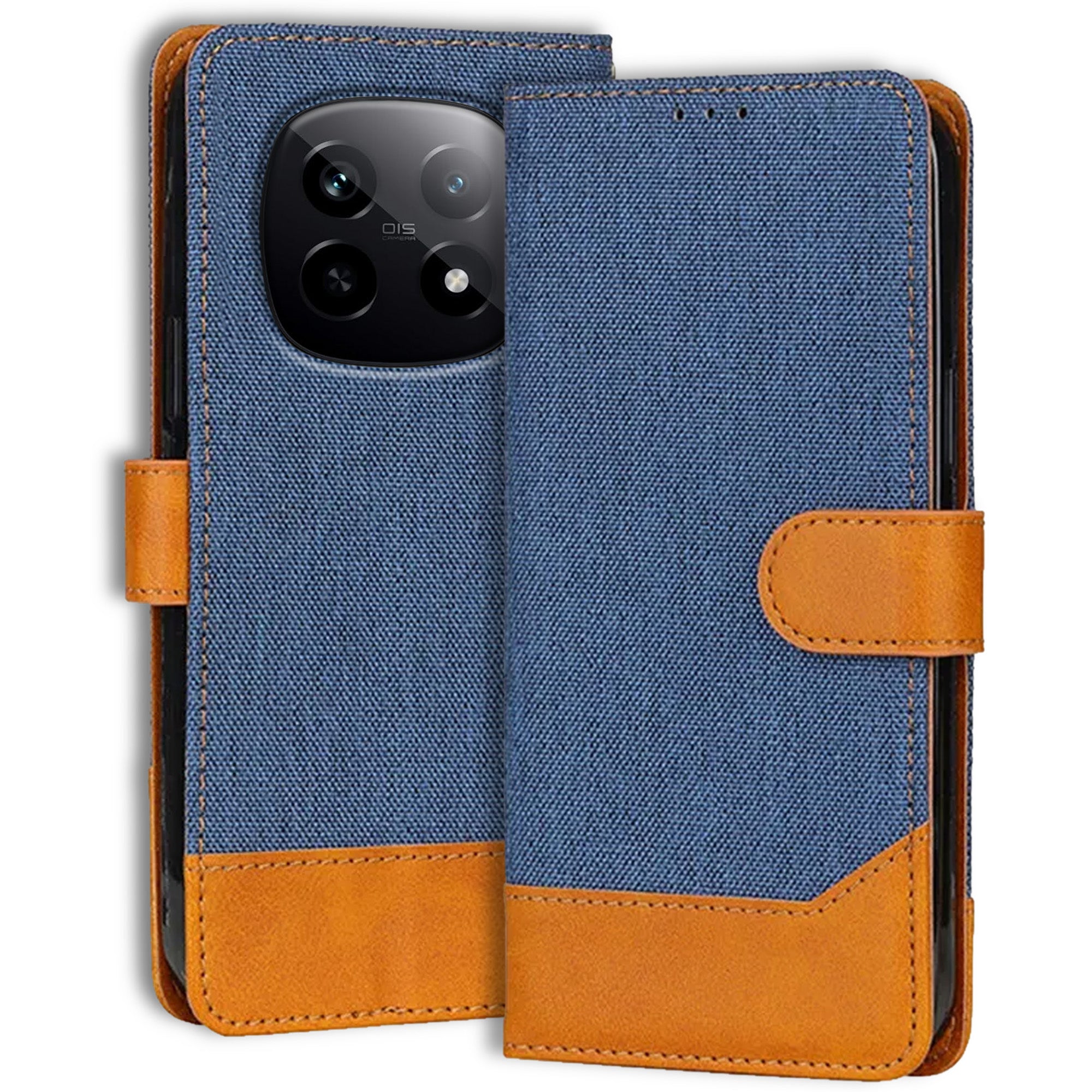 Accesorios Realme P2 Pro denim flip cover – Blue – Image 1 #color_blue