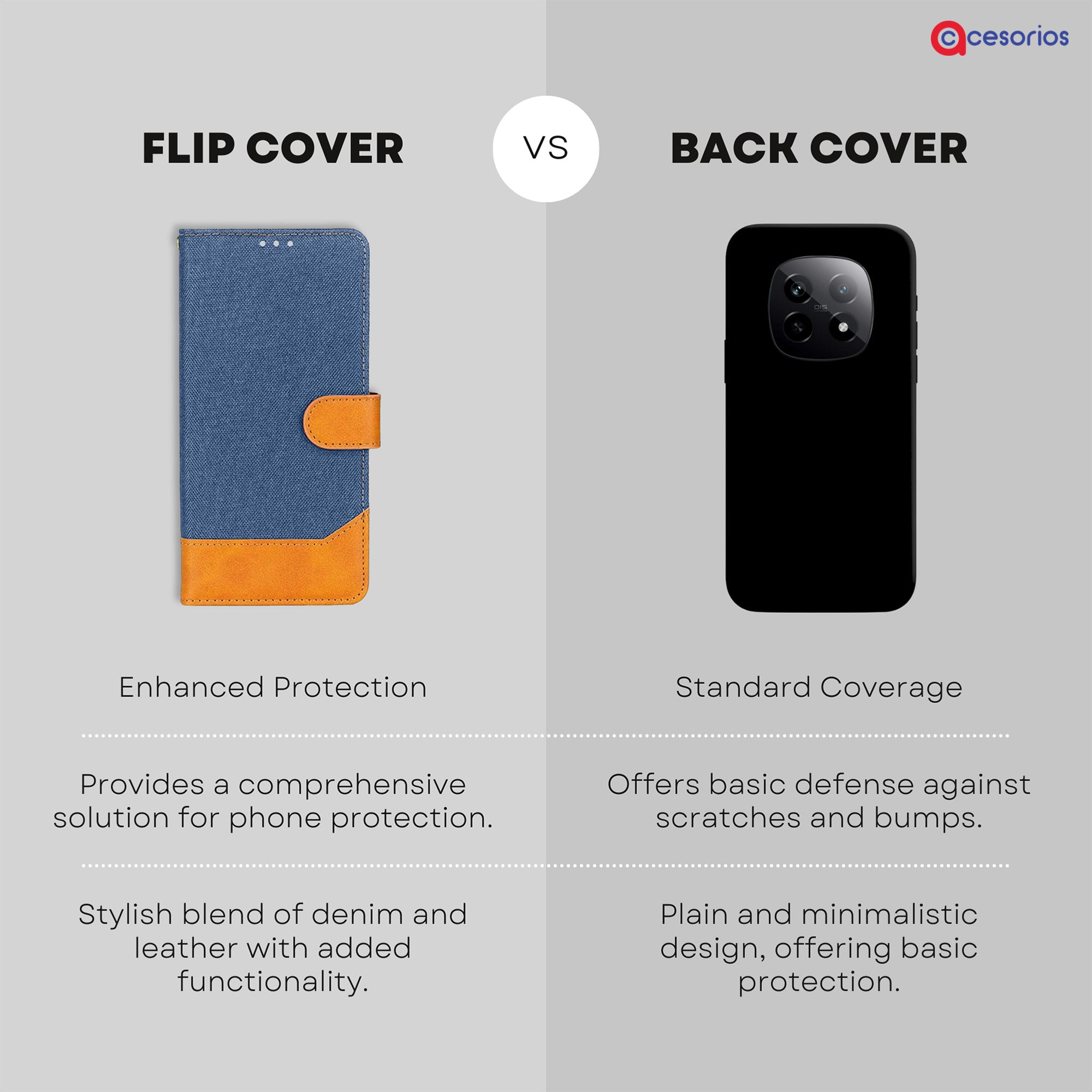 Accesorios Realme P2 Pro denim flip cover – Blue – Image 8 #color_blue