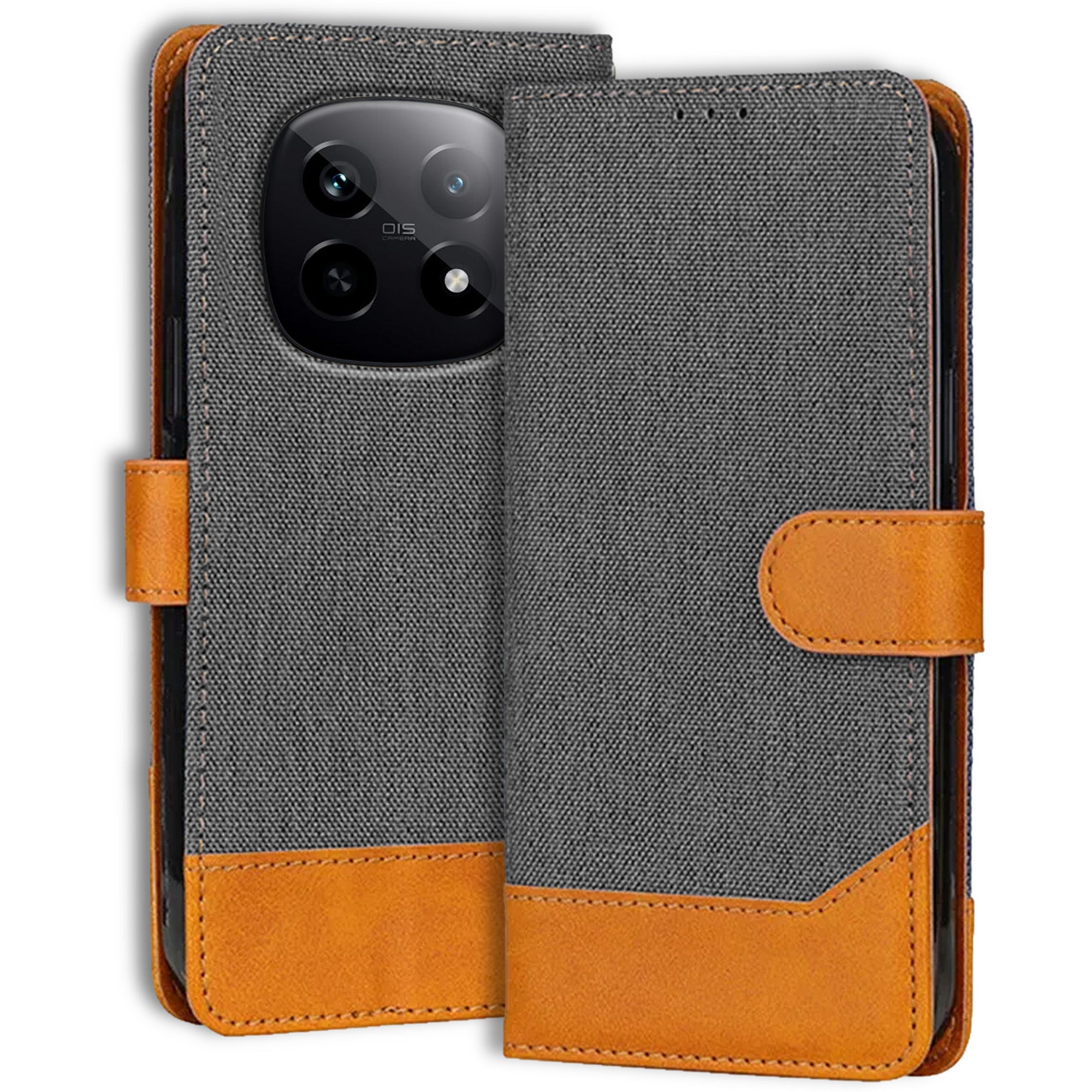 Accesorios Realme P2 Pro denim flip cover – Grey – Image 1 #color_grey