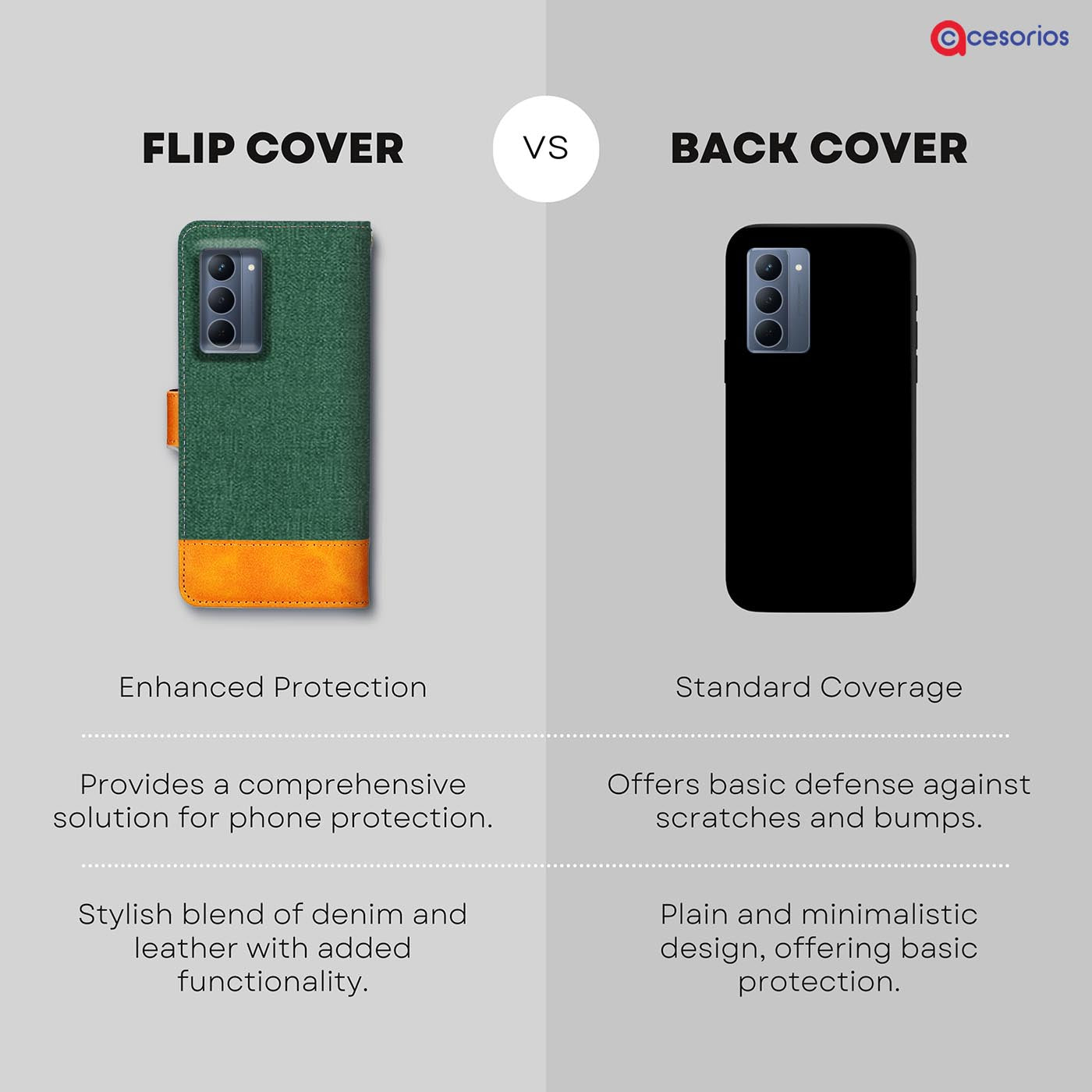 Accesorios Realme P3X 5G denim flip cover – Green – Image 8 #color_g