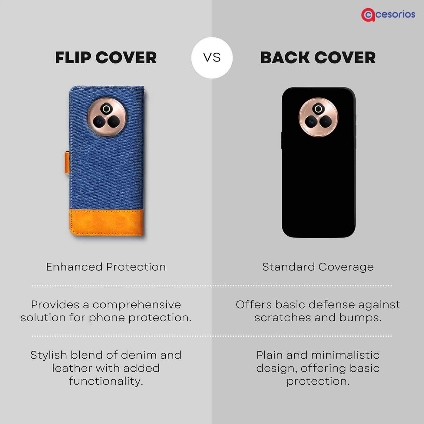 Accesorios Realme P3 Pro denim flip cover – Blue – Image 8 #color_