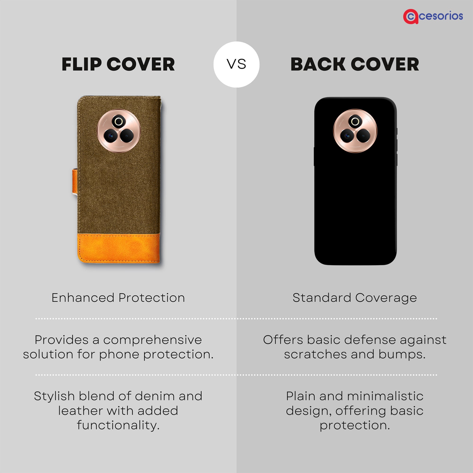 Accesorios Realme P3 Pro denim flip cover – Dark Brown – Image 8 #color_dark brown