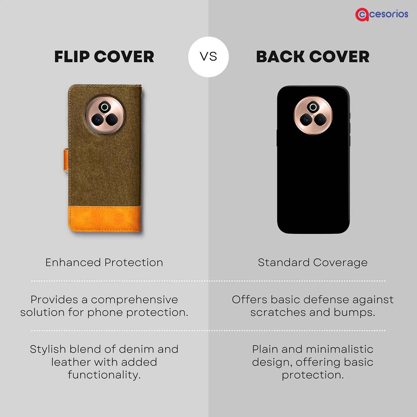 Accesorios Realme P3 Pro denim flip cover – Dark Brown – Image 8 #color_dark b