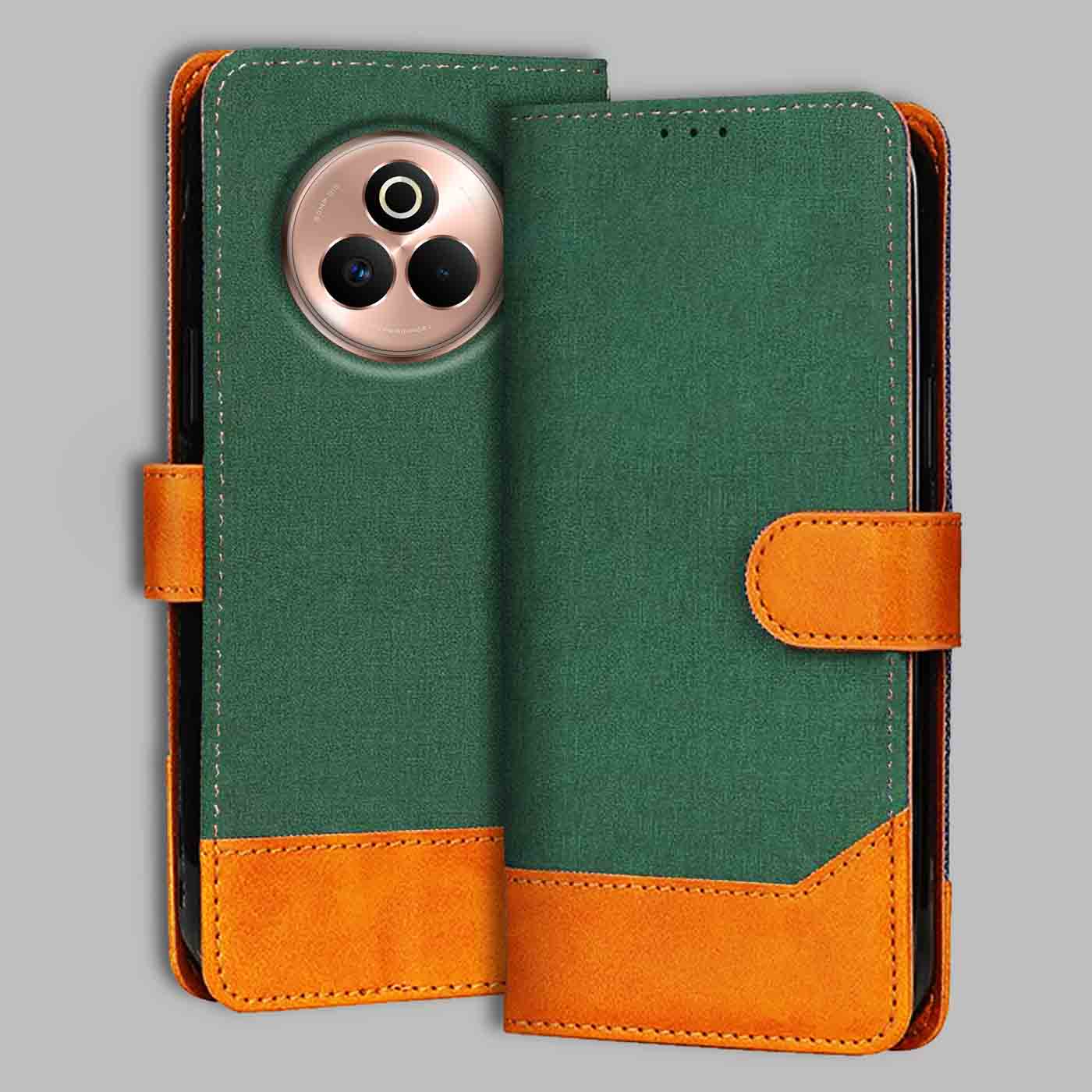 Accesorios Realme P3 Pro denim flip cover – Green – Image 1 #color_g