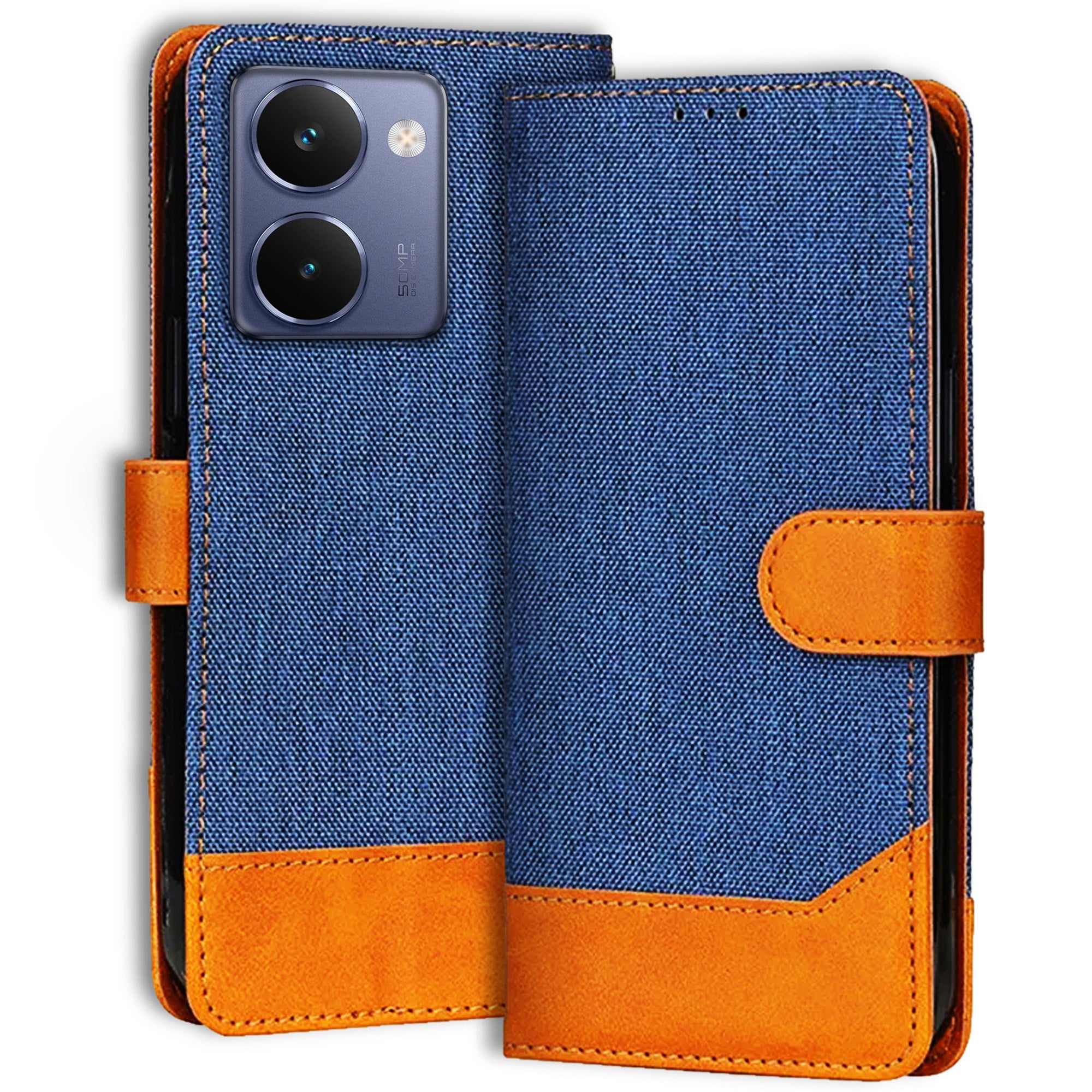 Accesorios Realme P3 Ultra 5G denim flip cover – Blue – Image 1 #color_blue