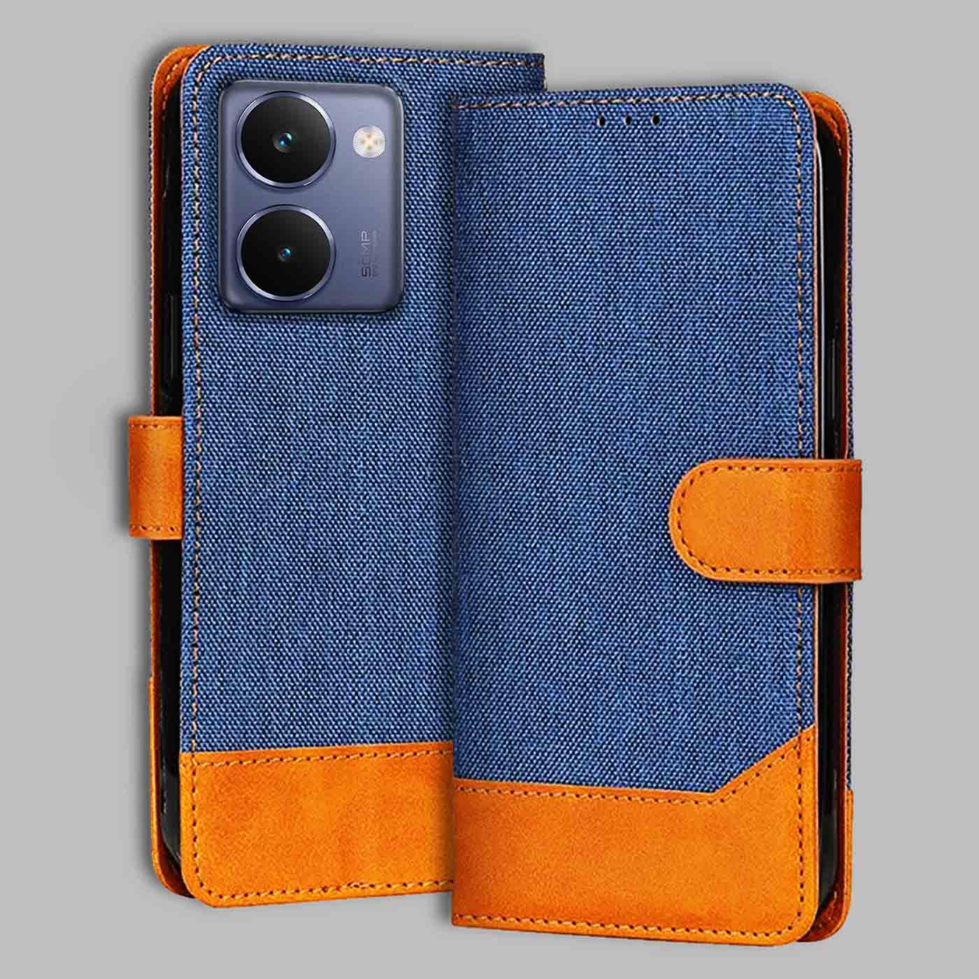Accesorios Realme P3 Ultra 5G denim flip cover – Blue – Image 1 #color_