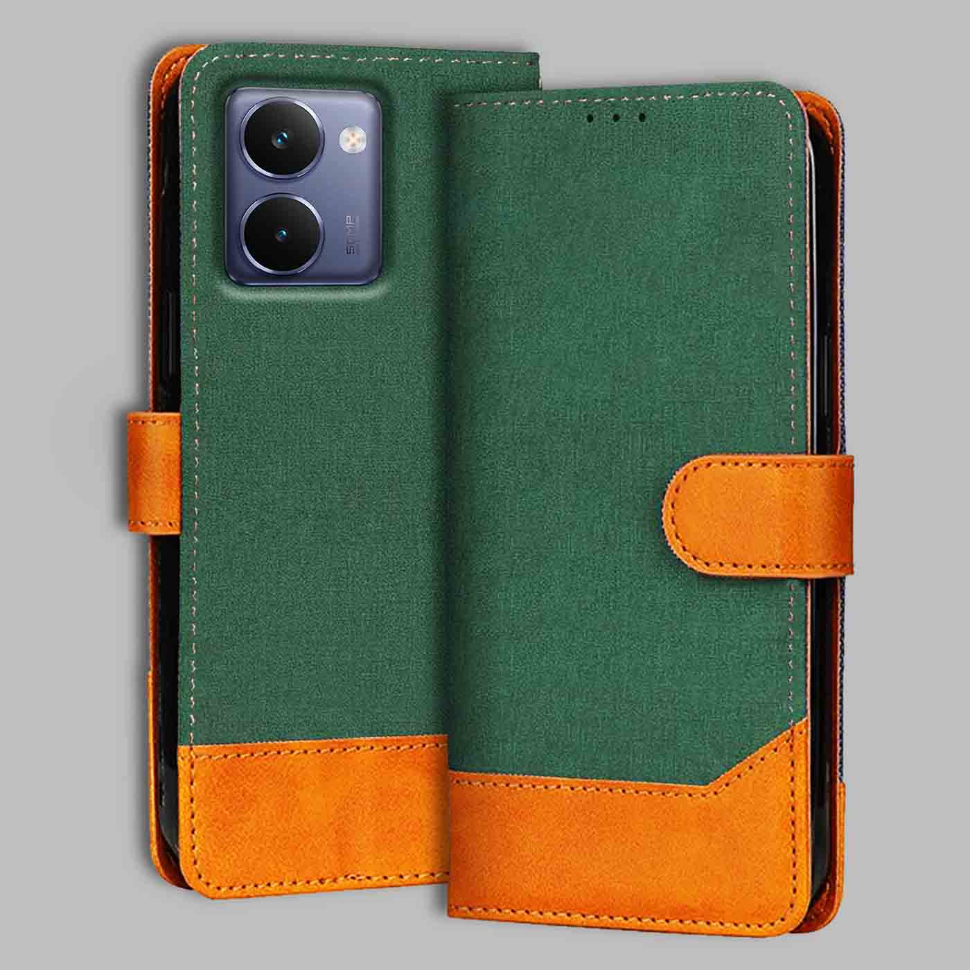 Accesorios Realme P3 Ultra 5G denim flip cover – Green – Image 1 #color_g