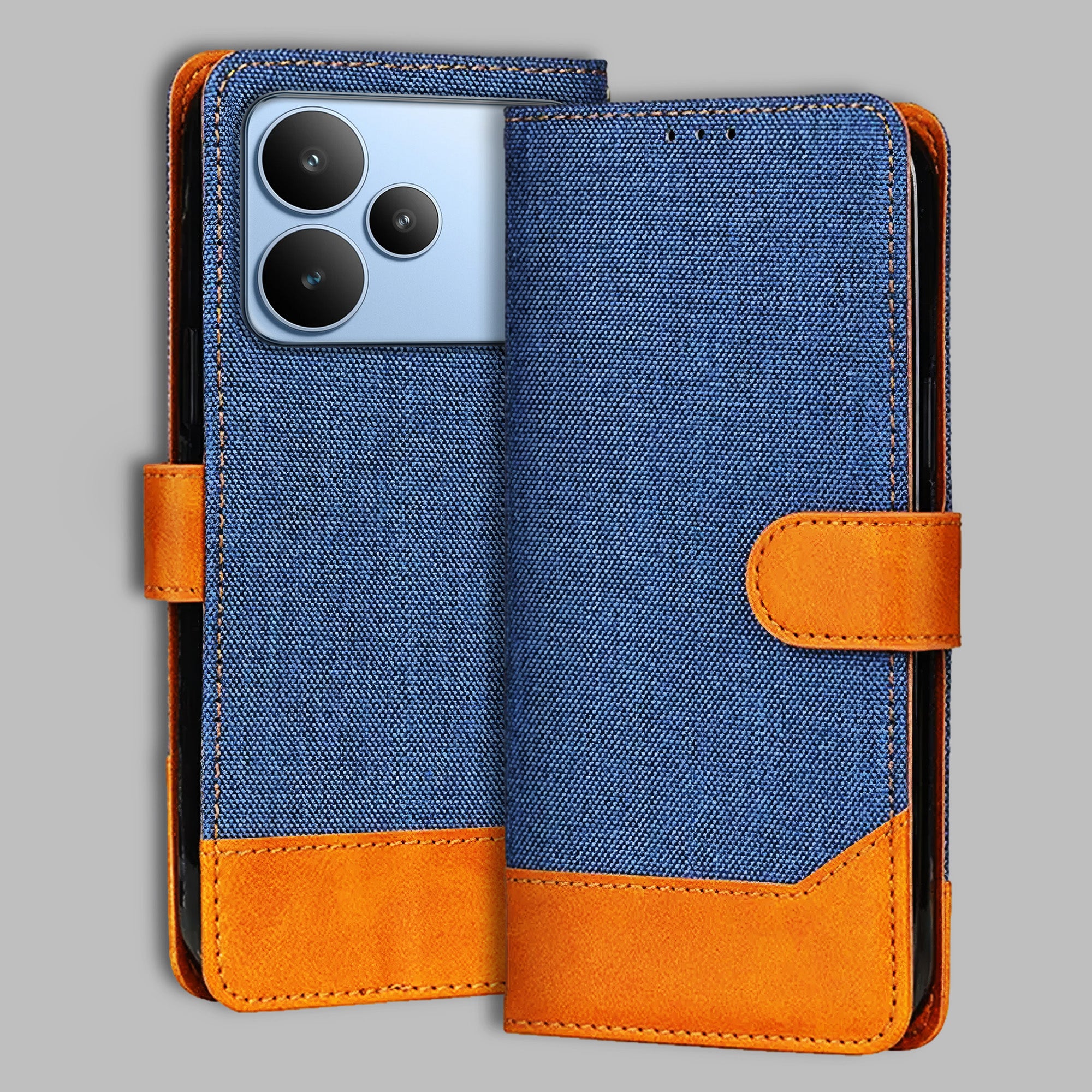 Accesorios Realme P4 5G denim flip cover – Blue – Image 1 #color_