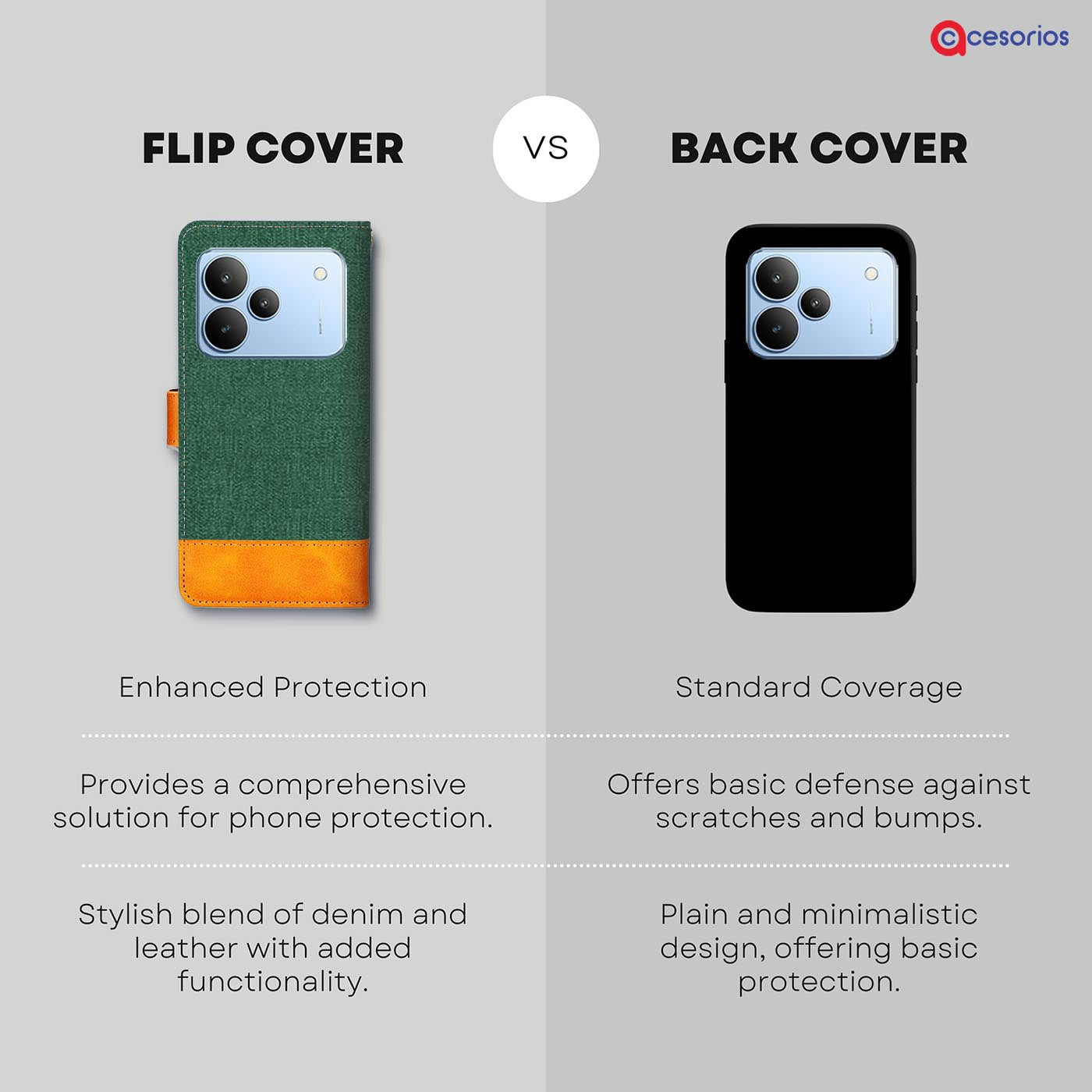 Accesorios Realme P4 5G denim flip cover – Green – Image 8 #color_g