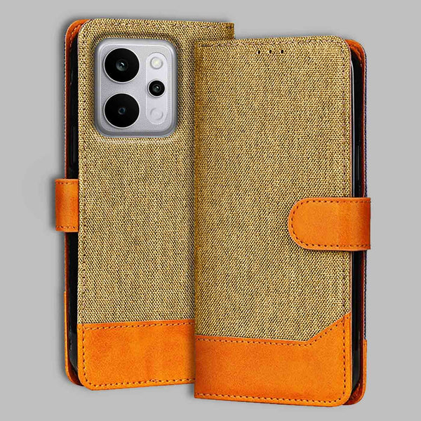 Realme P4 Power Flip Cover — Denim, Camel Beige after a year of daily use