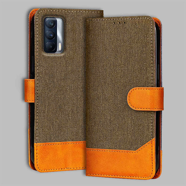 Realme X7 Flip Cover — Denim, Walnut Brown after a year of daily use